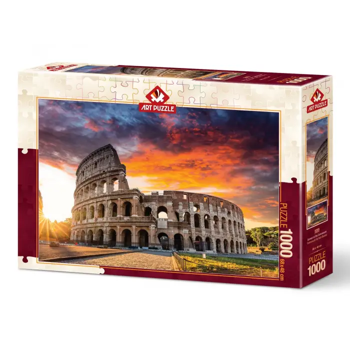 Colosseumda Gün Batımı 1000 Parça Puzzle