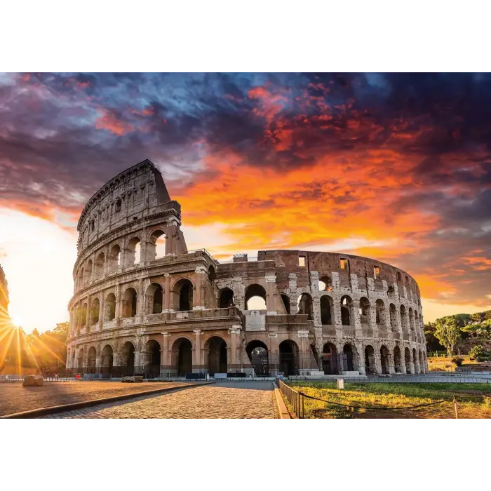 Colosseumda Gün Batımı 1000 Parça Puzzle
