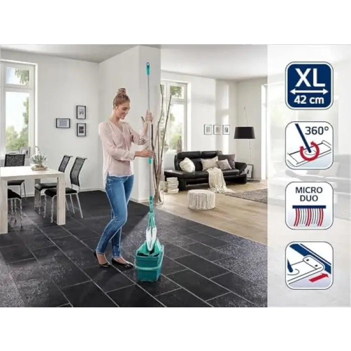 Combi Kovalı Yer Sileceği Seti XL 42 Cm