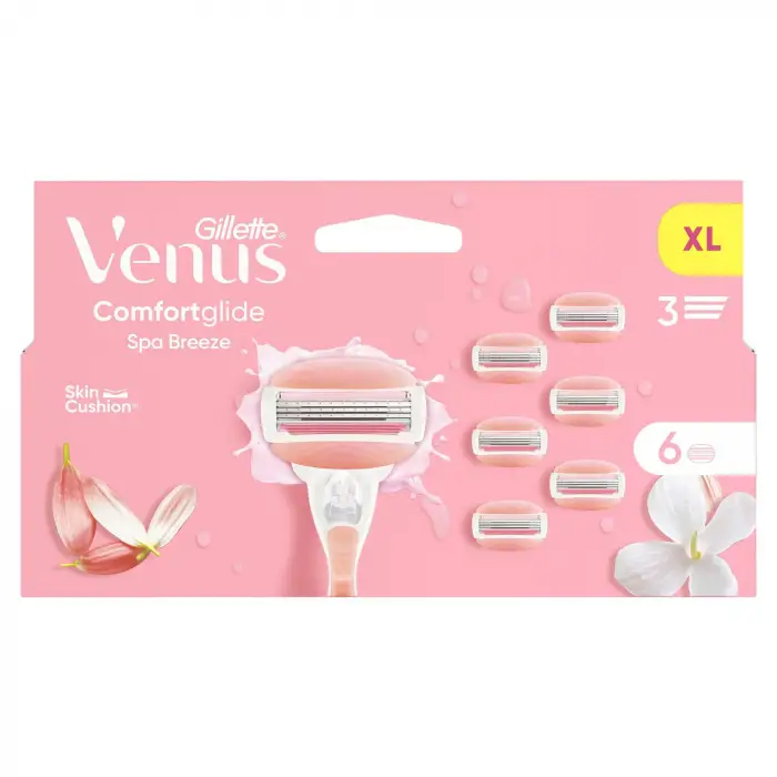 Comfortglide SpaBreeze Kadın Yedek Tıraş Başlığı, 6 Adet