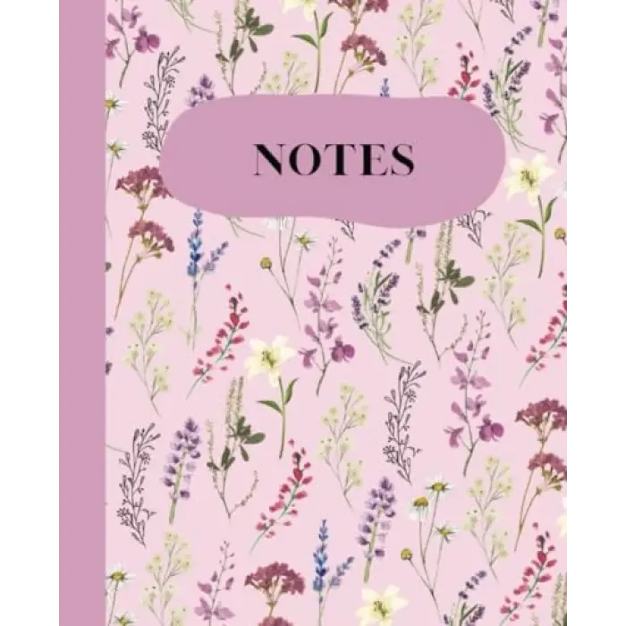 Composition Notebook | Wide Ruled | Floral Botanical Illustrations |7.5 x 9.25 |110 pages | Elegant, Aesthetic Journal