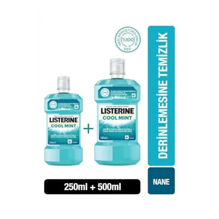 Cool Mint Ağız Bakım Suyu 500 Ml + 250 Ml