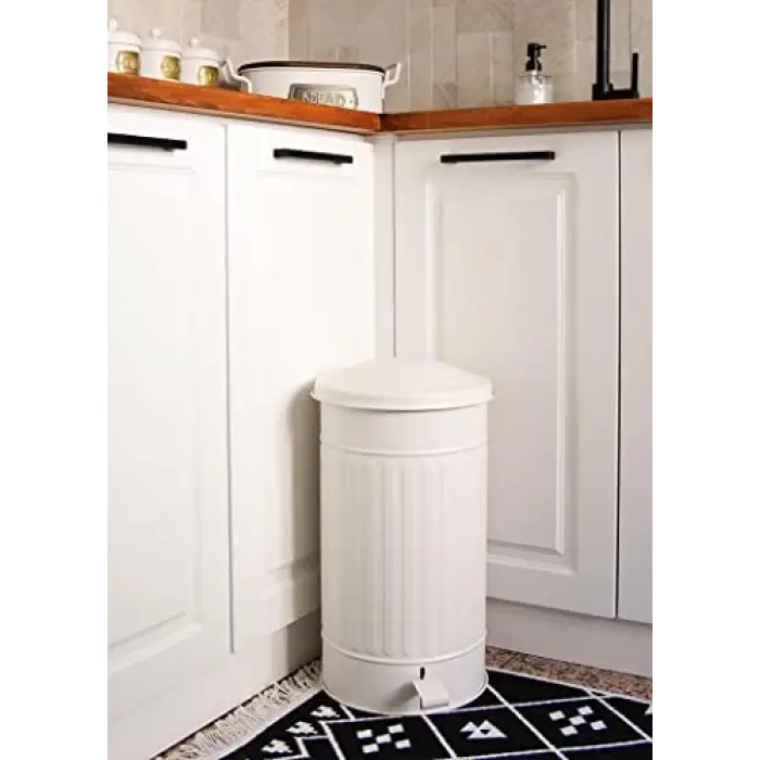 Çöp Kovası Mutfak 24 Lt Beyaz