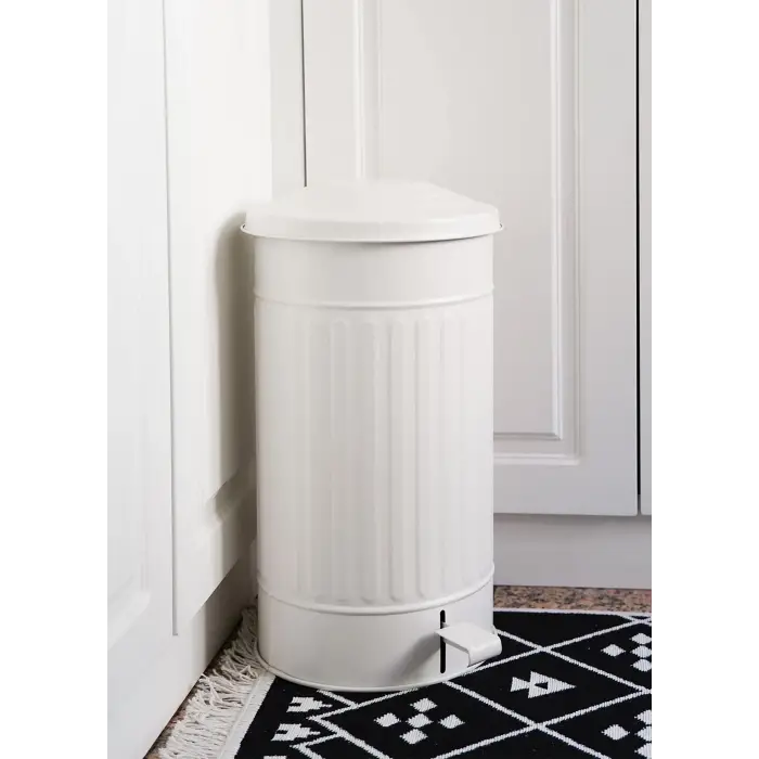 Çöp Kovası Mutfak 24 Lt Beyaz