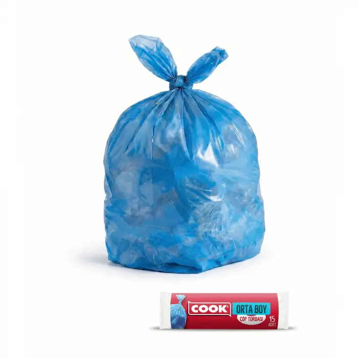 Çöp Torbası Orta Boy 55 x 60 cm (15 Adet/Rulo)