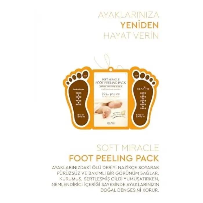 Çorap Tipi Ayak Peeling Maskesi, 2li