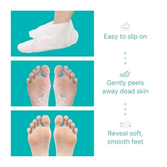 Çorap Tipi Deri Yumuşatan Ayak Peeling Maskesi, 2 Çift