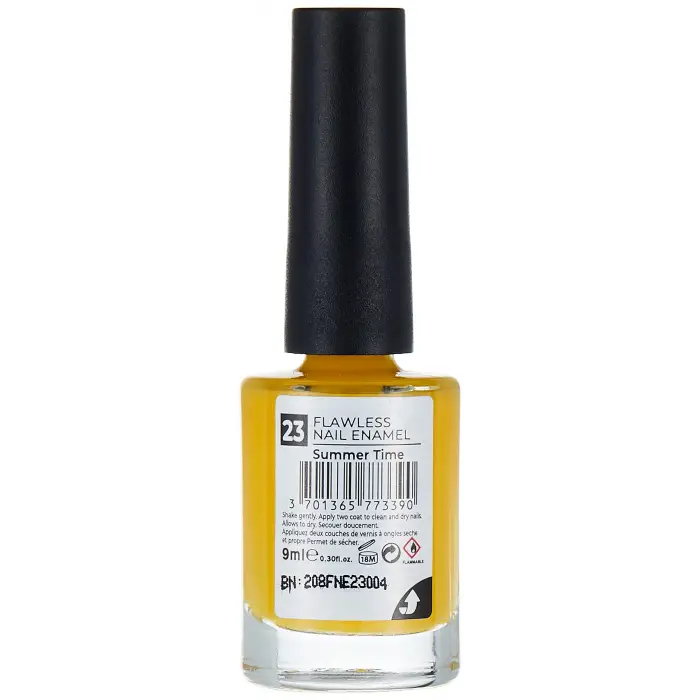 Cosmetics Nail Flawless Oje 23 Summer Time, Sarı