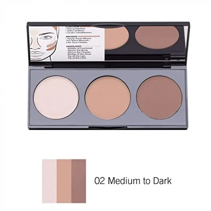 Cosmetics Perfecting Pudramsı Kontür Paleti 02 Medium To Dark