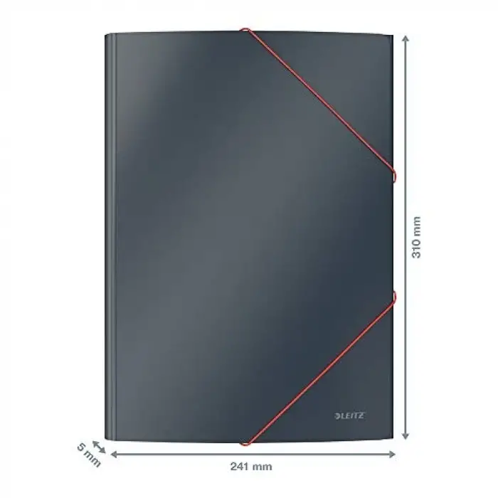 Cosy Soft Touch Lastik Kilitli Dosya, A4, Gri
