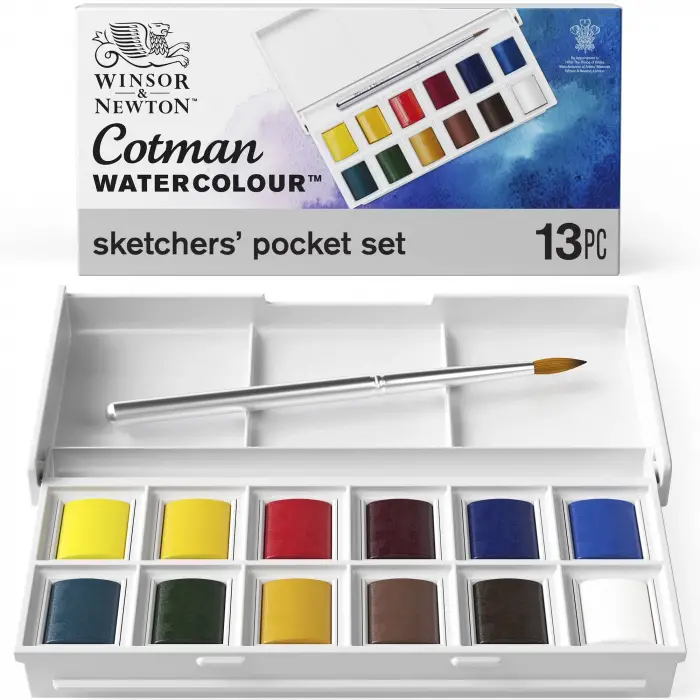 Cotman Sketchers Pocket Box 1/2 Tablet 12li Sulu Boya
