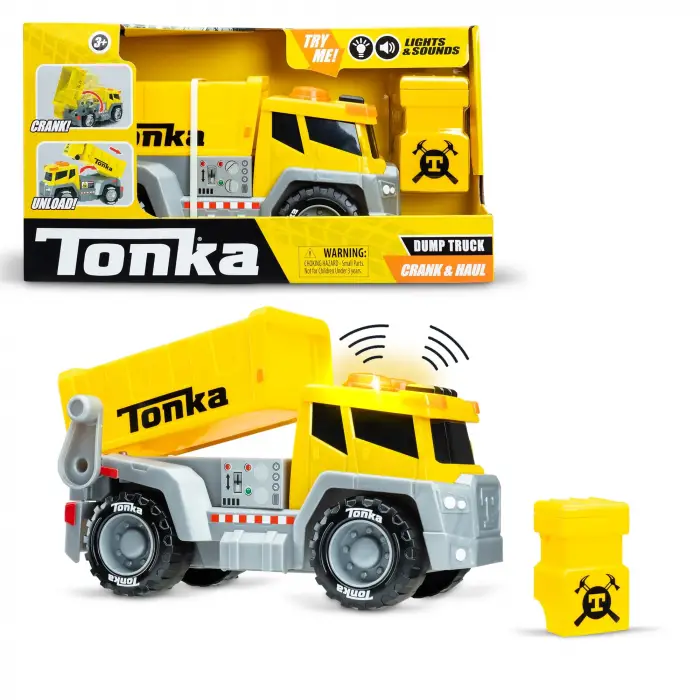 Crank and Haul Sesli Işıklı Damperli Kamyon