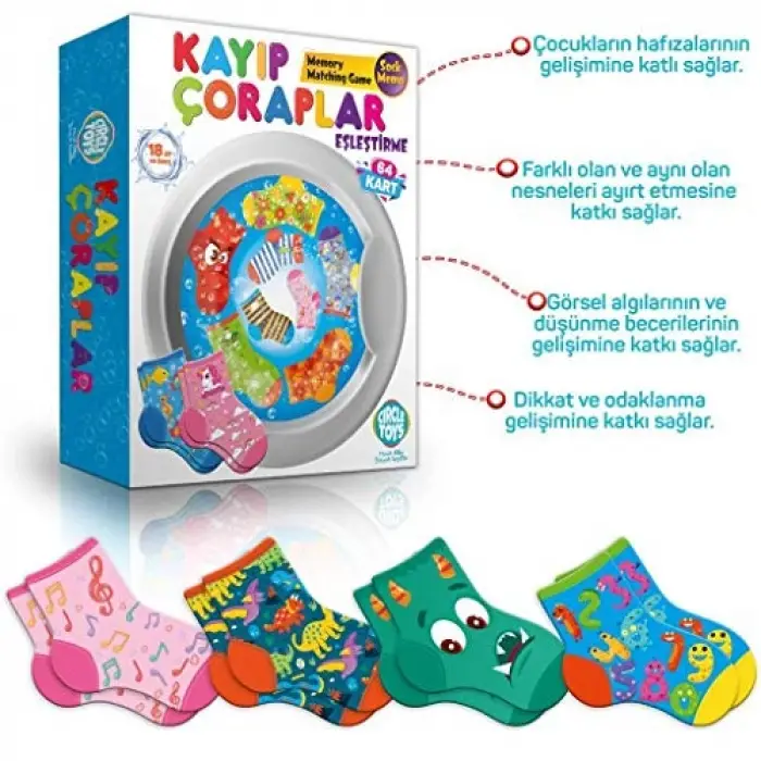 CRCL018 Kayıp Çoraplar, Çok Renkli