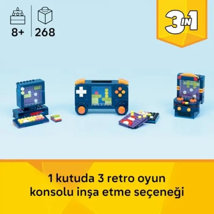 Creator 3’ü 1 Arada Retro Oyun Konsolu 31380