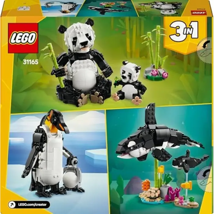 Creator 3’ü 1 Arada Vahşi Hayvanlar: Panda Ailesi 31165 Yapı Seti