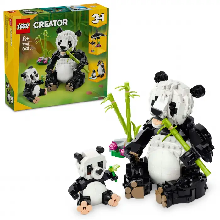 Creator 3’ü 1 Arada Vahşi Hayvanlar: Panda Ailesi 31165 Yapı Seti