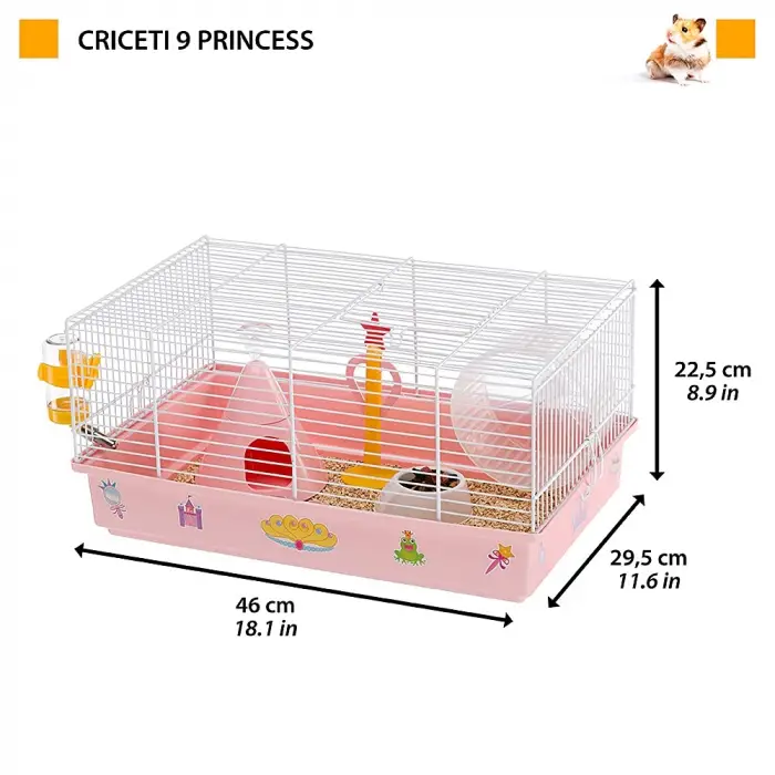Criceti 9 prenses temalı hamster kafesi