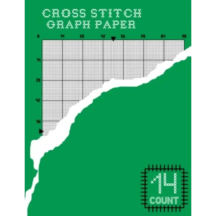 Cross Stitching Chart & Pattern Sketchbook: Squares Per Inch Grid Graph Paper For Cross Stitch, 14x14, and Needlework/... (120 Page Large Print 8.5”x11”/Din A4), Embroidery Designs, Patterns