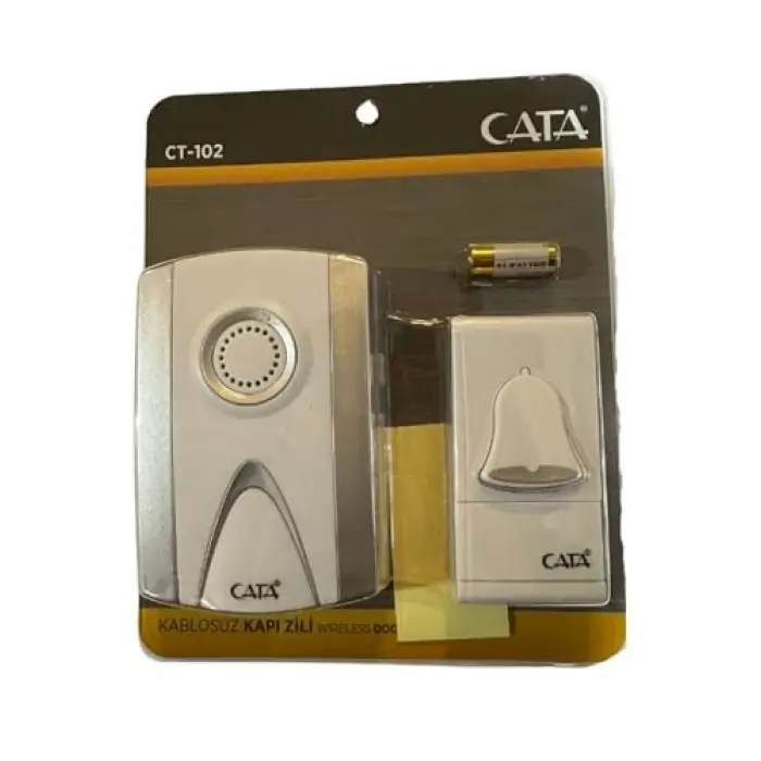 CT-102 Gri Kenarlı Kablosuz Kapı Zili