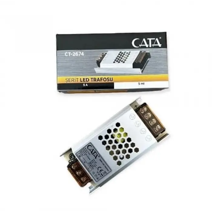 CT-2674 5A Süper Slim LED Trafosu (2ADET) Cata