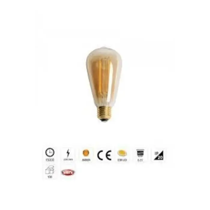 Ct-4290 8 W Rustik Led Ampül E27 2700K