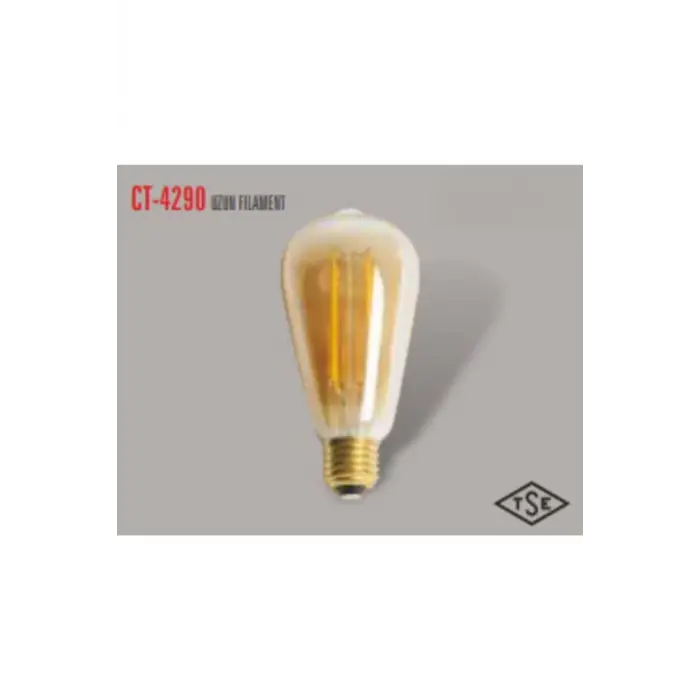 Ct-4290 8 W Rustik Led Ampül E27 2700K