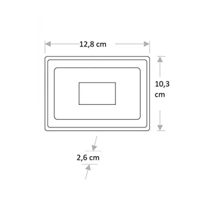 CT-4656 LED Projektör Smd 20W Slim, Beyaz