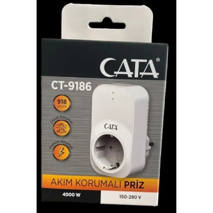 Ct-9186 akım korumalı priz