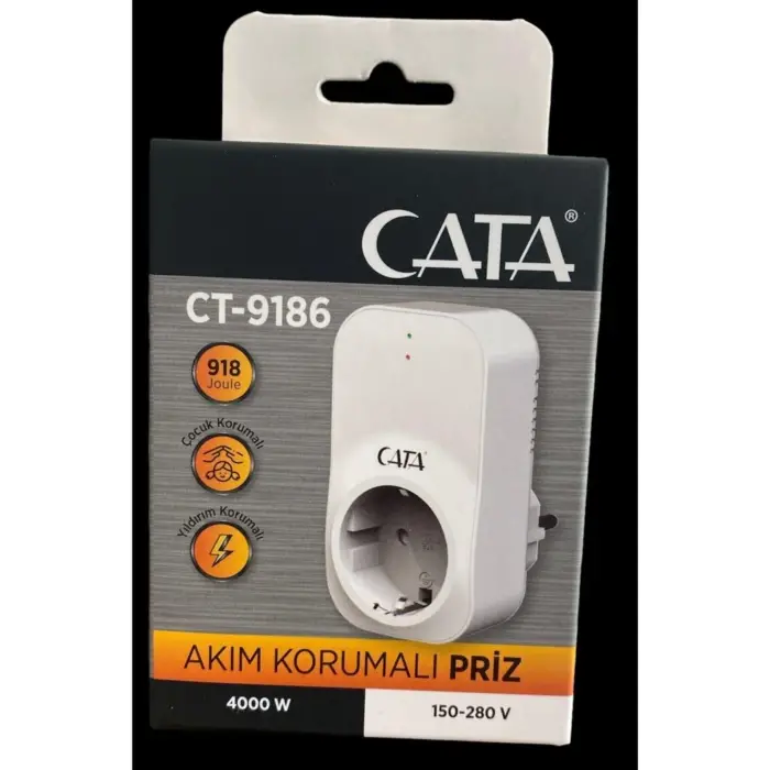 Ct-9186 akım korumalı priz