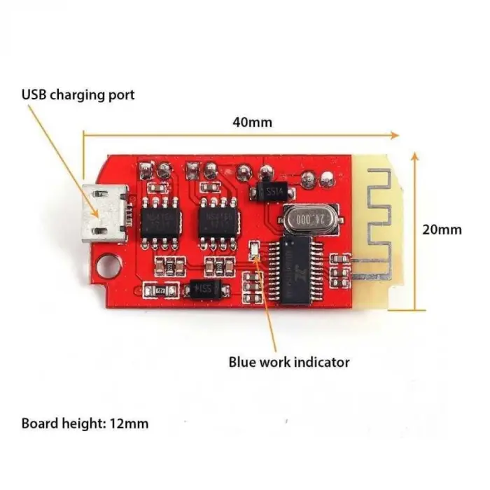 CT14 Bluetooth Amfi Devresi, 2x5W Stereo Ses Kartı