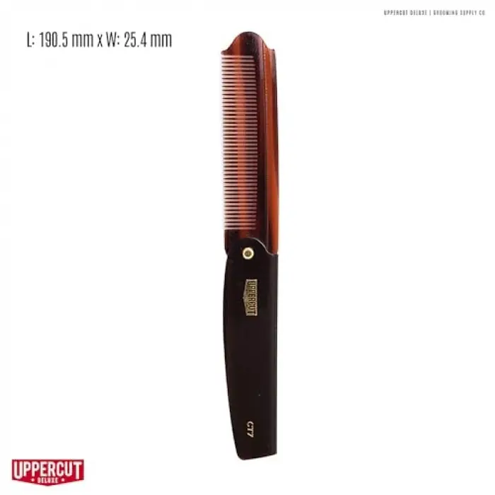 CT7 Flip Pocket Sized Comb, Tortoise Shell & Katlanabilir Tarak