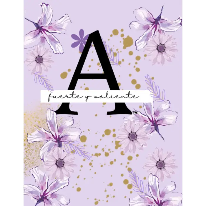 Cuaderno Con Inıcıal A