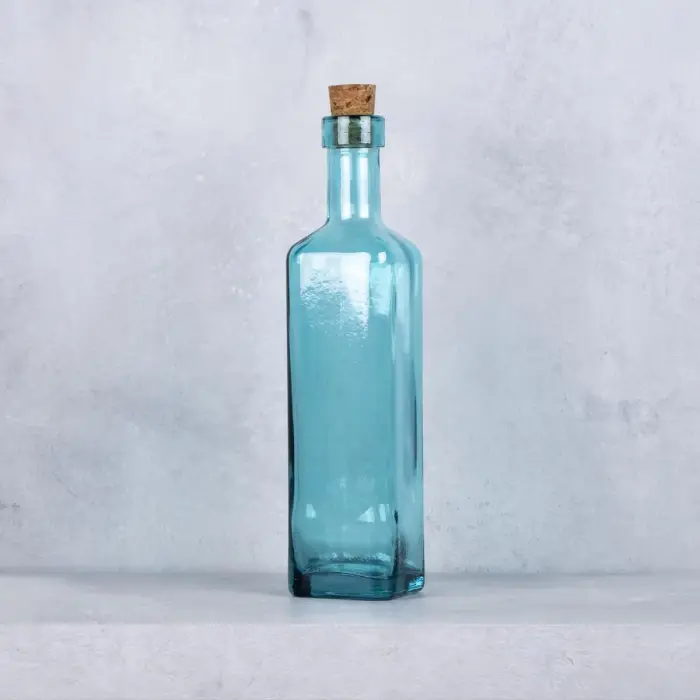 Cuadrada Yağ Şişesi 400 Ml Mavi