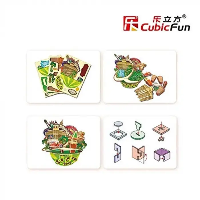 Cubic Fun 3D 64 Parça Puzzle Las Vegas Şehir Kompozisyonu