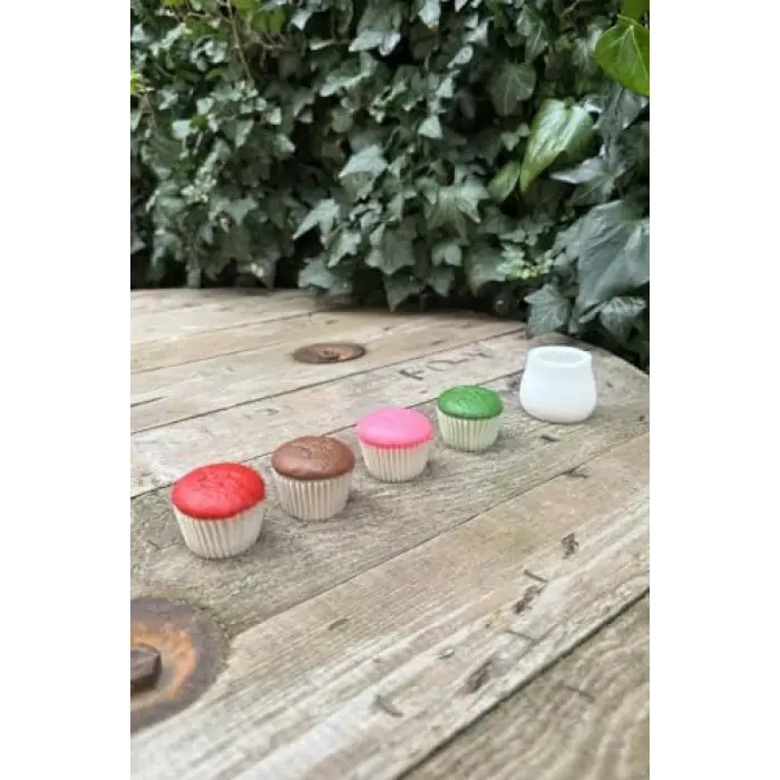 Cupcake Tekli Mum Kalıbı (Silikon)