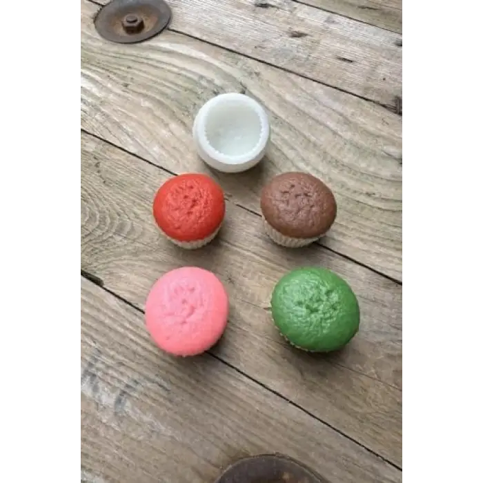 Cupcake Tekli Mum Kalıbı (Silikon)