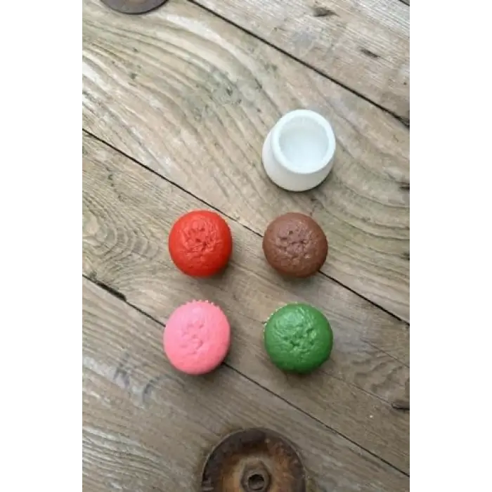 Cupcake Tekli Mum Kalıbı (Silikon)