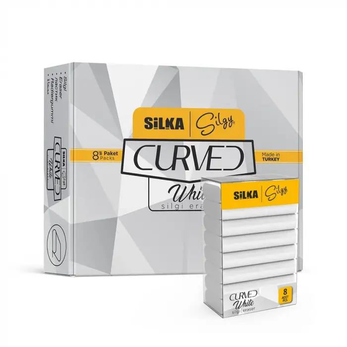 Curved White Silgi, 8li, Sg.52