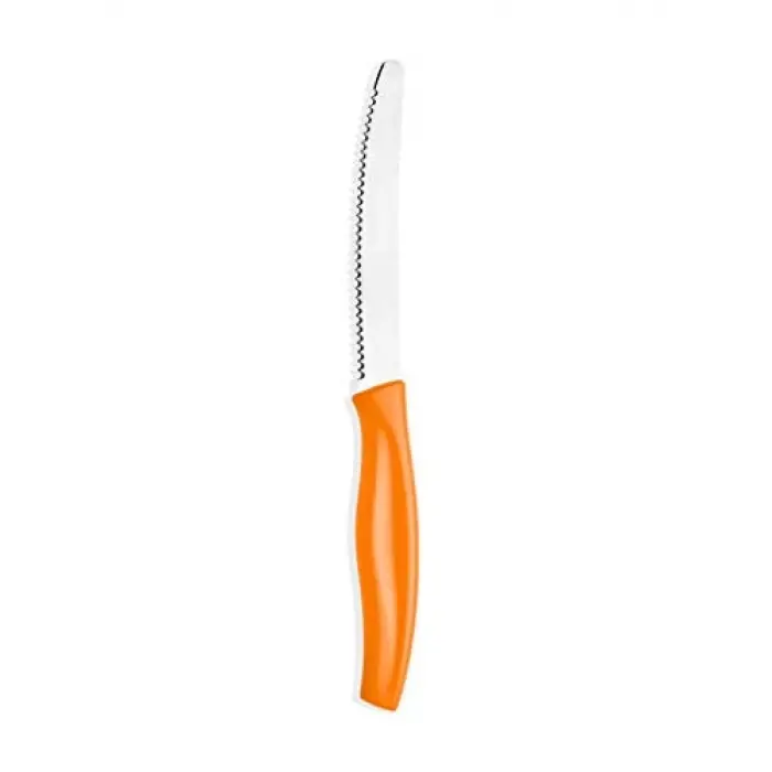 CUTT0026 Çelik Mutfak Bıçağı; Turuncu, 13 Cm