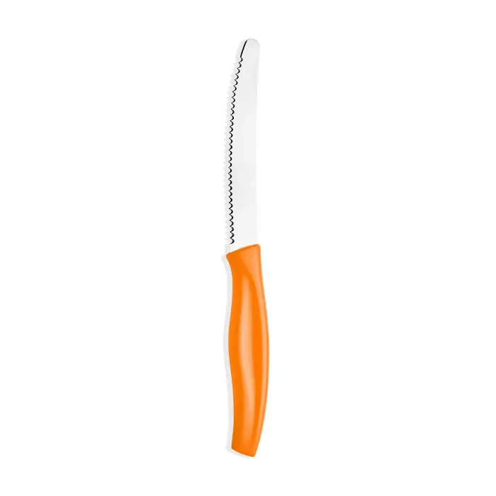 CUTT0026 Çelik Mutfak Bıçağı; Turuncu, 13 Cm