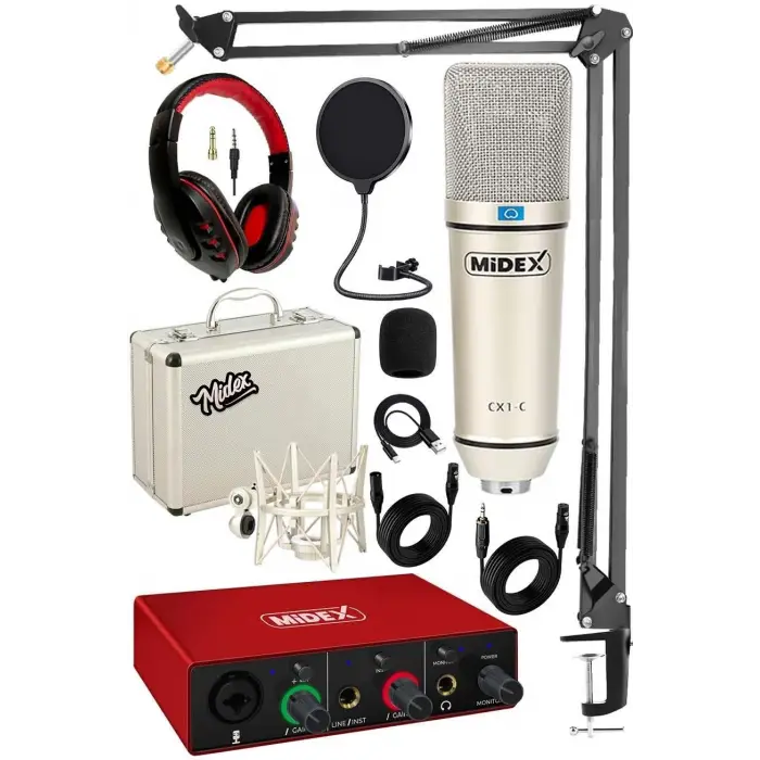 CX1 Mikrofon ve Glx-500 Pro Stüdyo Ses Kartı Seti