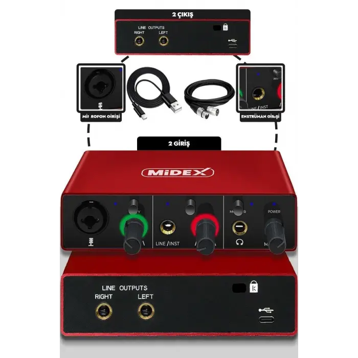 CX1 Mikrofon ve Glx-500 Pro Stüdyo Ses Kartı Seti
