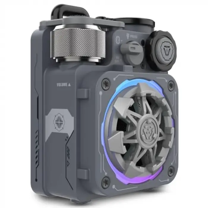 Cyber Cube Premium Grey RGB Bluetooth hoparlör