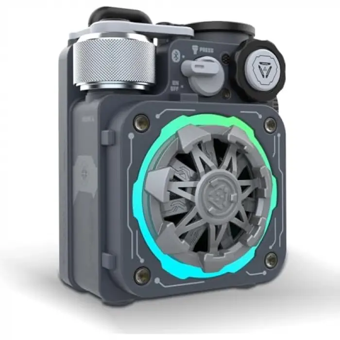 Cyber Cube Premium Grey RGB Bluetooth hoparlör