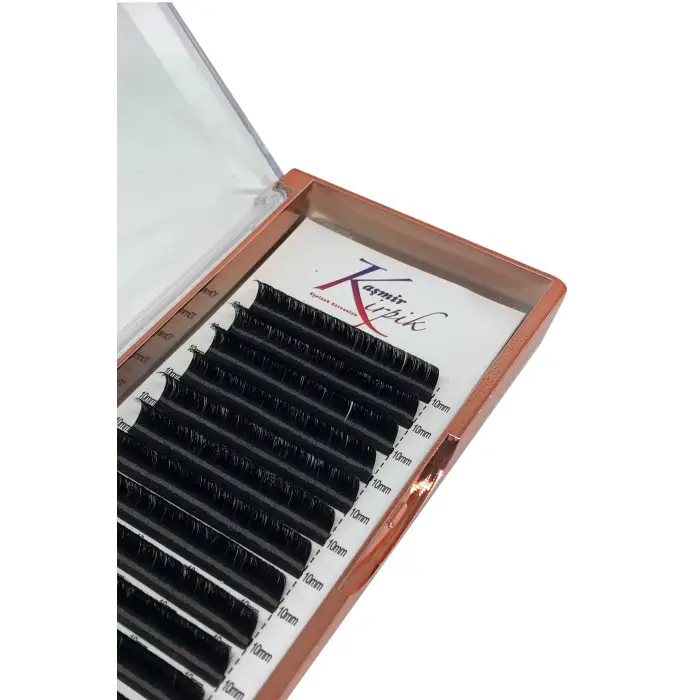 D kıvrım tek boy kirpik, 0.05 mm, 10 numara