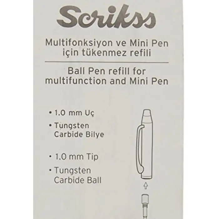 D1 Mini Tükenmez Refil 2li Blister Mavi