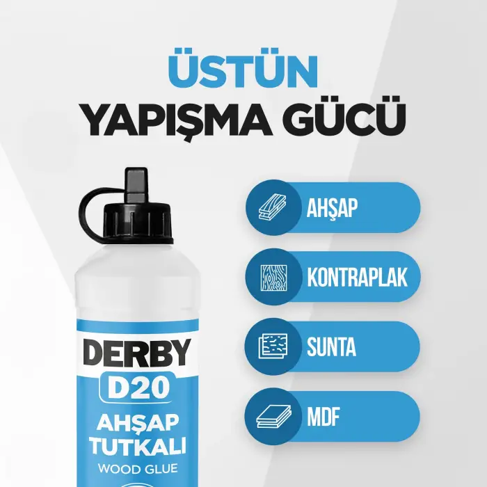 D20 Şeffaf Ahşap Tutkalı - 500g