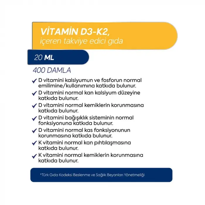 D3 K2 Vitamin 20 ml