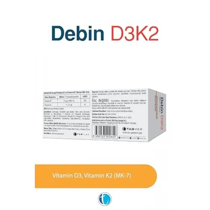D3K2 60 Yumuşak Kapsül