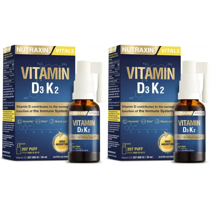 D3K2 Vitamin 30 Ml (2 paketi)